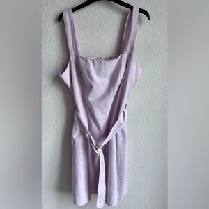 Miss Selfridge Light Purple Chemise with Belt